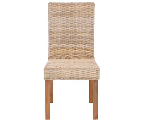 Ēdamistabas Krēsls 2 Pcs Dabiska 45 X 54 X 93 Cm Vidaxl