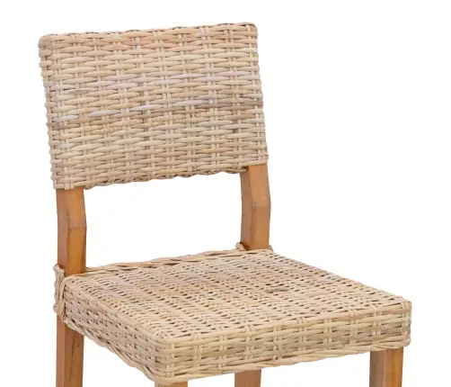 Valgomasis Krėslas 2 Pcs Natūrali 46 X 55 X 84 Cm Kubu Ratanas