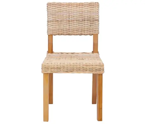 Valgomasis Krėslas 2 Pcs Natūrali 46 X 55 X 84 Cm Kubu Ratanas