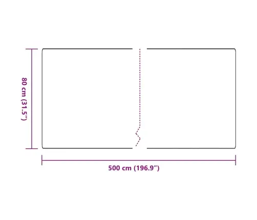 Vaip Jooksur Antratsiit 80 X 500 Cm 100% Polüpropüleen