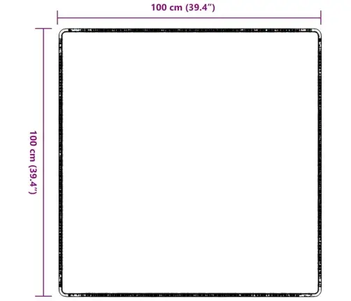 Vaip Jooksur Tumehall 100 X 100 Cm 100% Polüpropüleen