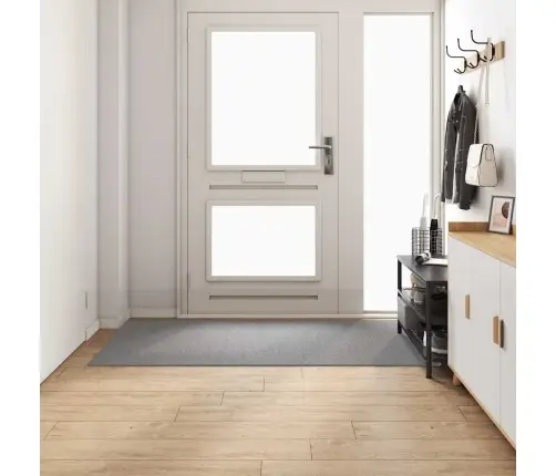 Paklāja Skrējējs Gaiši Pelēks 100 X 200 Cm 100% Polipropilēns Vidaxl