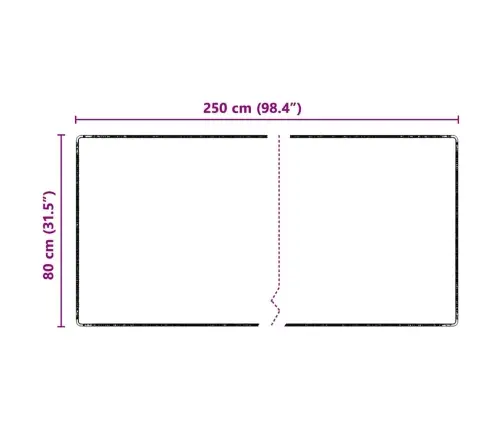 Vaip Jooksur Hall 80 X 250 Cm 100% Polüpropüleen Tuft