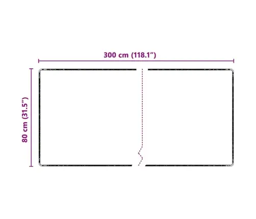 Vaip Jooksur Hall 80 X 300 Cm 100% Polüpropüleen Tuft