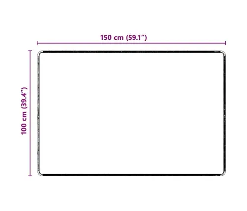 Kilimėlio Bėgimo Kilimas Pilka 100 X 150 Cm