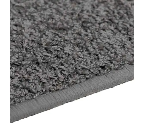 Paklāja Skrējējs Pelēka 100 X 250 Cm 100% Polipropilēna Kušķis Vidaxl