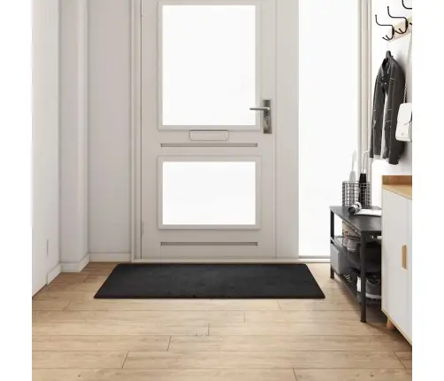 Paklāja Skrējējs Melna 80 X 150 Cm 100% Polipropilēna Kušķis Vidaxl