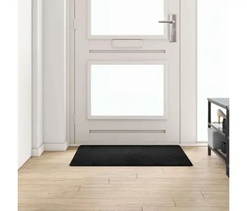 Paklāja Skrējējs Melna 100 X 100 Cm 100% Polipropilēna Kušķis Vidaxl