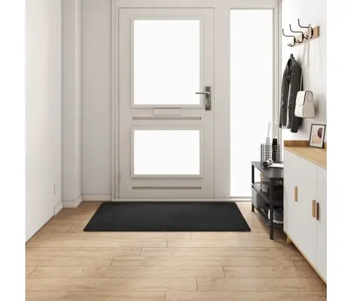 Paklāja Skrējējs Melna 100 X 150 Cm 100% Polipropilēna Kušķis Vidaxl