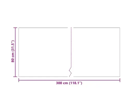 Paklāja Skrējējs Pelēka 80 X 300 Cm Audums Vidaxl