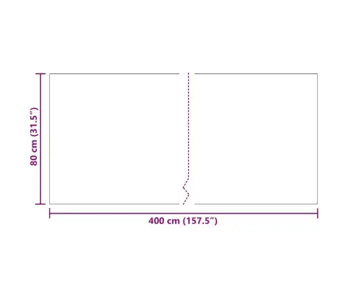 Kilimėlio Bėgimo Kilimas Šviesiai Pilka 80 X 400 Cm Audinys