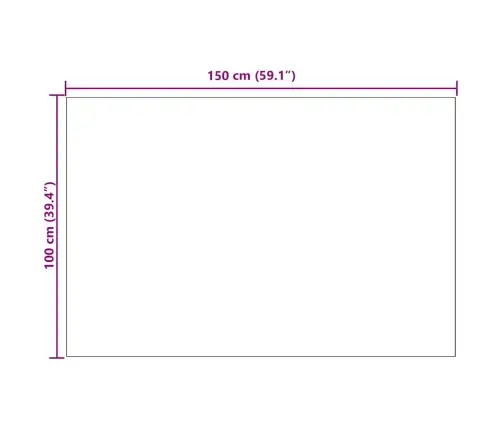 Paklāja Skrējējs Gaiši Pelēks 100 X 150 Cm Audums Vidaxl