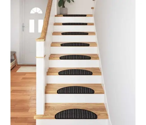 Savaime Prilipantys Laiptų Kilimėliai 15 Pcs Antracitas