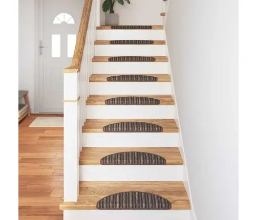 Savaime Prilipantys Laiptų Kilimėliai 15 Pcs Ruda