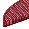 Pašlīmējoši Paklāji Kāpnēm 15 Pcs Sarkana 56 X 17 X 3 Cm Vidaxl