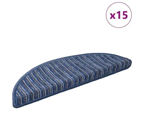 Savaime Prilipantys Laiptų Kilimėliai 15 Pcs Mėlyna
