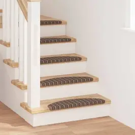 Iseliimuvad Treppimatid 15 Pcs Pruun 65 X 21 X 4 Cm