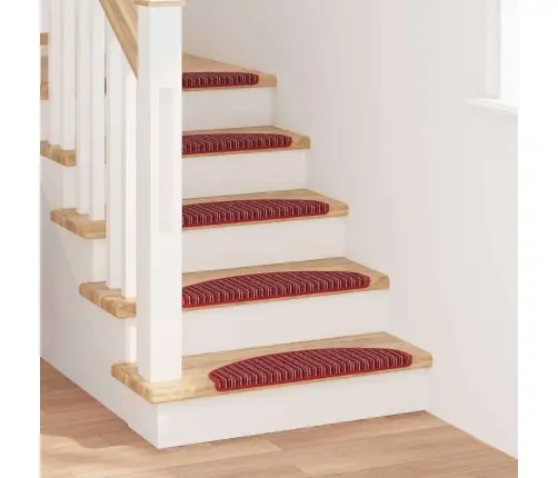 Iseliimuvad Treppimatid 15 Pcs Punane 65 X 21 X 4 Cm
