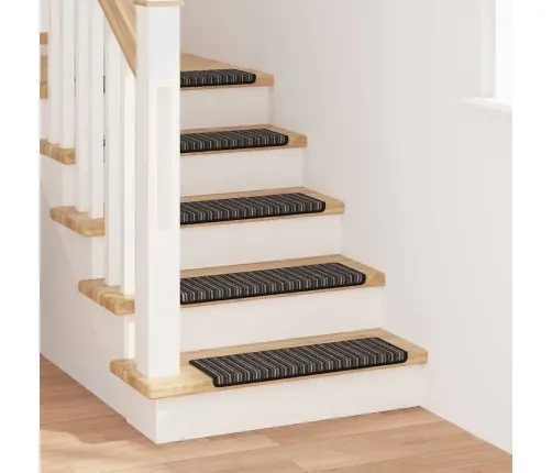 Savaime Prilipantys Laiptų Kilimėliai 15 Pcs Antracitas