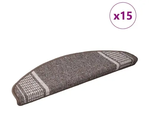 Savaime Prilipantys Laiptų Kilimėliai 15 Pcs Ruda