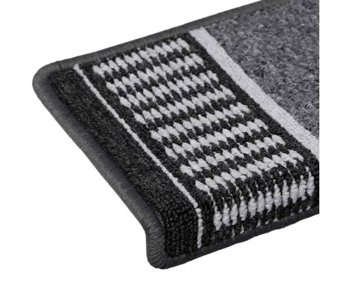 Pašlīmējoši Paklāji Kāpnēm 15 Pcs Antracīts 65 X 21 X 4 Cm Vidaxl