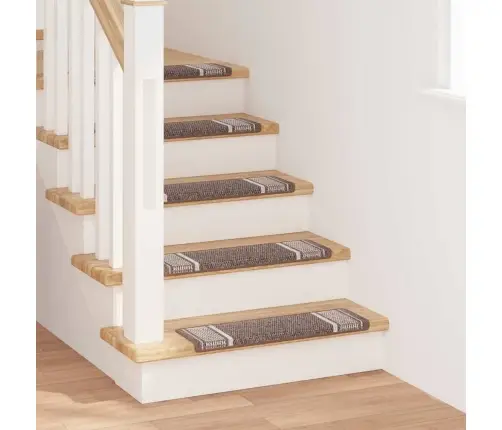 Iseliimuvad Treppimatid 15 Pcs Pruun 65 X 21 X 4 Cm