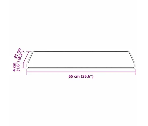 Iseliimuvad Treppimatid 15 Pcs Pruun 65 X 21 X 4 Cm