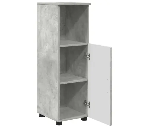 Vannas Istabas Mēbeļu Komplekts Ar Durvīm 3 Pcs Betona Pelēka Vidaxl