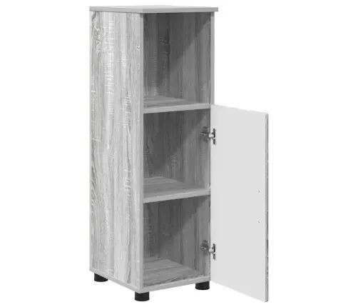 Vonios Baldų Rinkinys Su Saugykla 3 Pcs Pilkas Sonoma