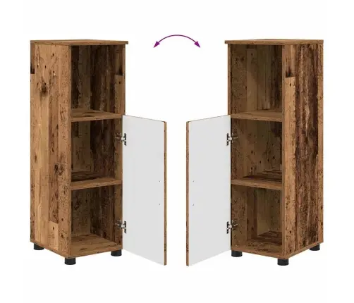 Vannas Istabas Mēbeļu Komplekts 3 Pcs Vecs Koks 61 X 35 X 64 Cm Vidaxl