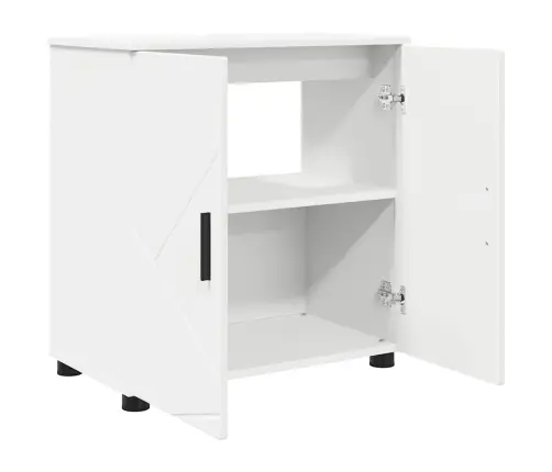 Vannas Istabas Mēbeļu Komplekts Ar Atvilktni 3 Pcs Balts Vidaxl