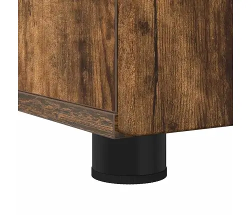 Vonios Baldų Rinkinys Su Stalčių 3 Pcs Rūkyta Ąžuolas