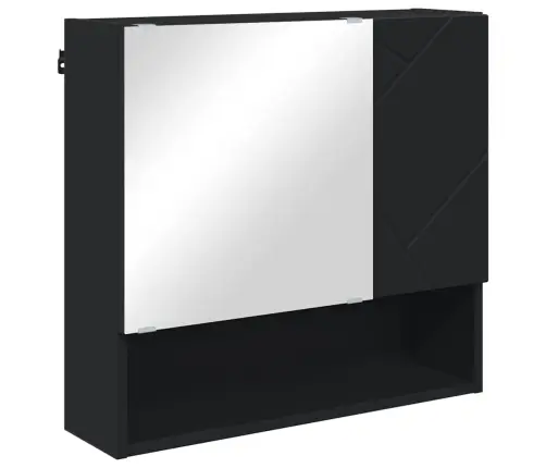 Vannitoa Mööbleset Ladustamisega 4 Pcs Must Tehispuit & Metall