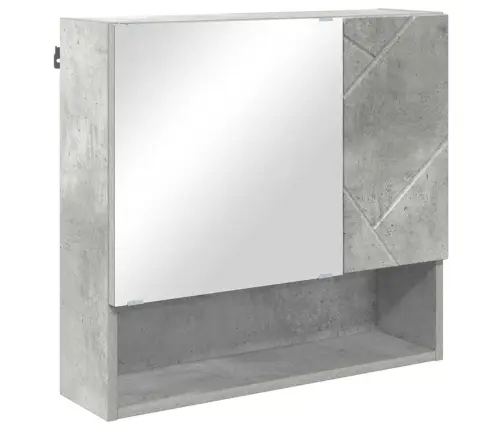 Vannas Istabas Mēbeļu Komplekts Ar Durvīm 4 Pcs Betona Pelēka Vidaxl