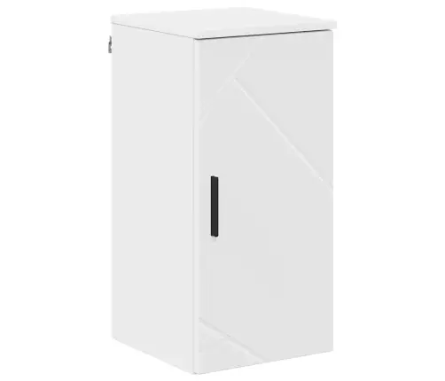 Vannas Istabas Mēbeļu Komplekts Ar Durvīm 5 Pcs Spīdīgi Balta Vidaxl