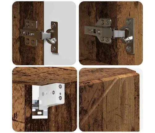 Vannas Istabas Mēbeļu Komplekts 5 Pcs Vecs Koks 61 X 35 X 64 Cm Vidaxl