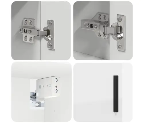 Vannas Istabas Mēbeļu Komplekts 5 Pcs Balts 61 X 35 X 64 Cm Vidaxl