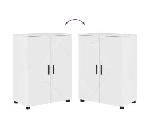 Vannitoa Mööbleset Ladustamisega 4 Pcs Kergelt Läikiv Valge