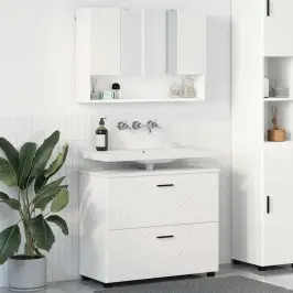 Vannas Istabas Mēbeļu Komplekts 2 Pcs Balts 76.5 X 35 X 64 Cm Vidaxl Vannas Istabas Mēbeļu Komplekts 2 Pcs Balts 76.5 X 35 X 64 Cm Vidaxl