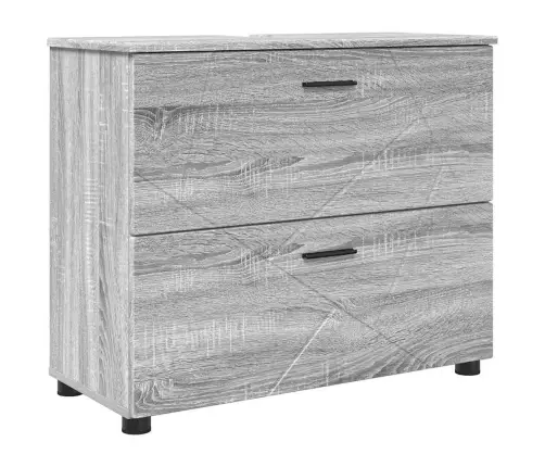 Vannitoa Mööbleset 2 Pcs Hall Sonoma Töödeldud Puit Ja Metall