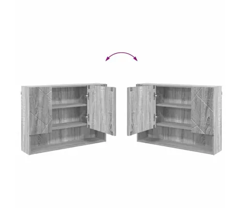 Vannitoa Mööbleset 2 Pcs Hall Sonoma Töödeldud Puit Ja Metall