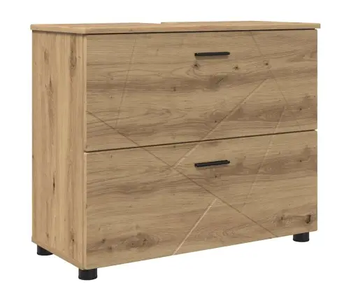 Vannitoa Mööbleset Sahtliga 2 Pcs Käsitöötamm 76.5 X 35 X 64 Cm Vannitoa Mööbleset Sahtliga 2 Pcs Käsitöötamm 76.5 X 35 X 64 Cm