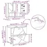Vannitoa Mööbleset Sahtliga 2 Pcs Käsitöötamm 76.5 X 35 X 64 Cm Vannitoa Mööbleset Sahtliga 2 Pcs Käsitöötamm 76.5 X 35 X 64 Cm