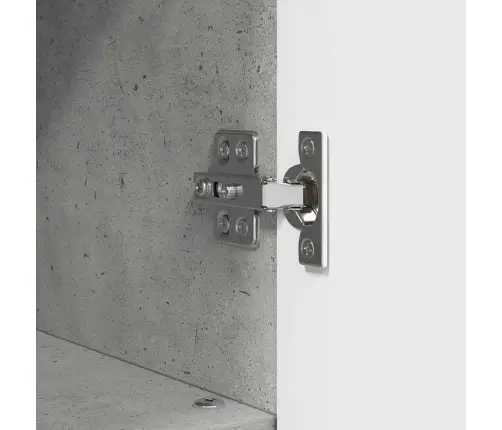 Vannas Istabas Mēbeļu Komplekts Ar Plauktu 3 Pcs Betona Pelēka Vidaxl