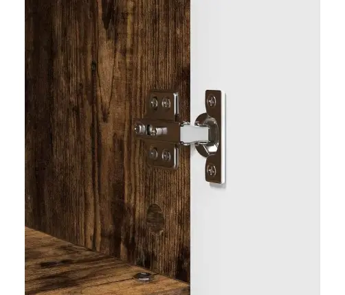 Vannas Istabas Mēbeļu Komplekts 3 Pcs Dūmakaina Ozolkoka Vidaxl