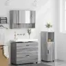 Vannas Istabas Mēbeļu Komplekts 3 Pcs Pelēka Sonomas Ozola Vidaxl Vannas Istabas Mēbeļu Komplekts 3 Pcs Pelēka Sonomas Ozola Vidaxl