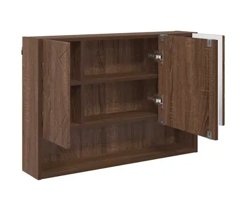 Vonios Baldų Rinkinys 3 Pcs Ruda Ąžuolo 76.5 X 35 X 64 Cm