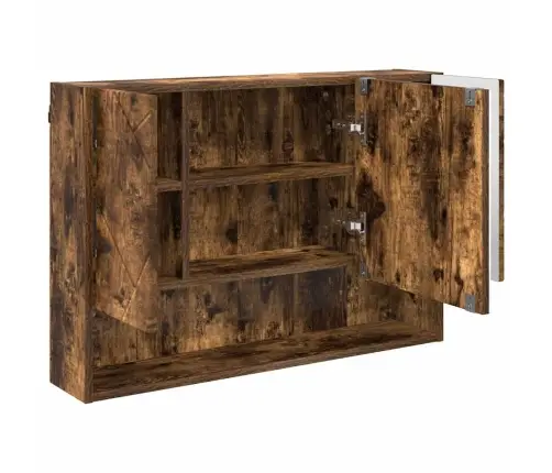 Vannas Istabas Mēbeļu Komplekts 3 Pcs Dūmakaina Ozolkoka Vidaxl