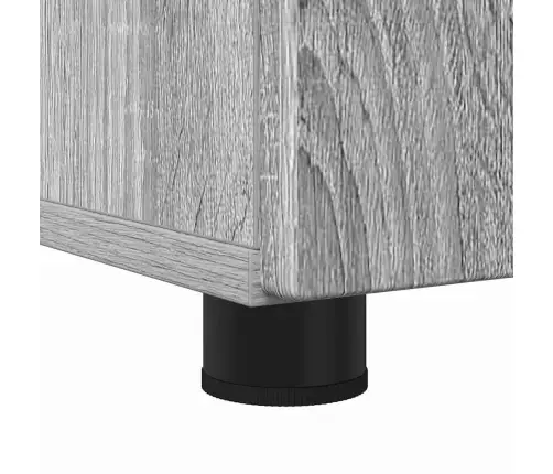 Vonios Baldų Rinkinys Su Stalčių 3 Pcs Pilka Sonoma Ąžuolo