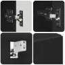 Vannas Istabas Mēbeļu Komplekts 4 Pcs Melna 30 X 35 X 192 Cm Vidaxl